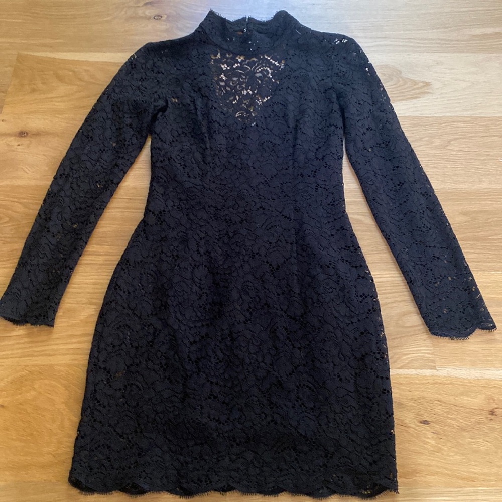 & Other Stories Black Lace Dress
